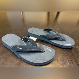 New Nike Thong Slides Sandals Black Flip Flop Size US 7